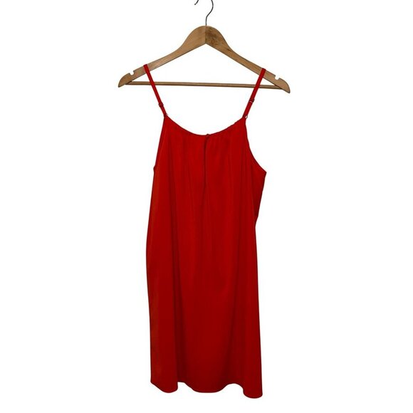Alice + Olivia Red Sleeveless Adjustable Straps Mini Shift Dress Women's Size S - Picture 3 of 10